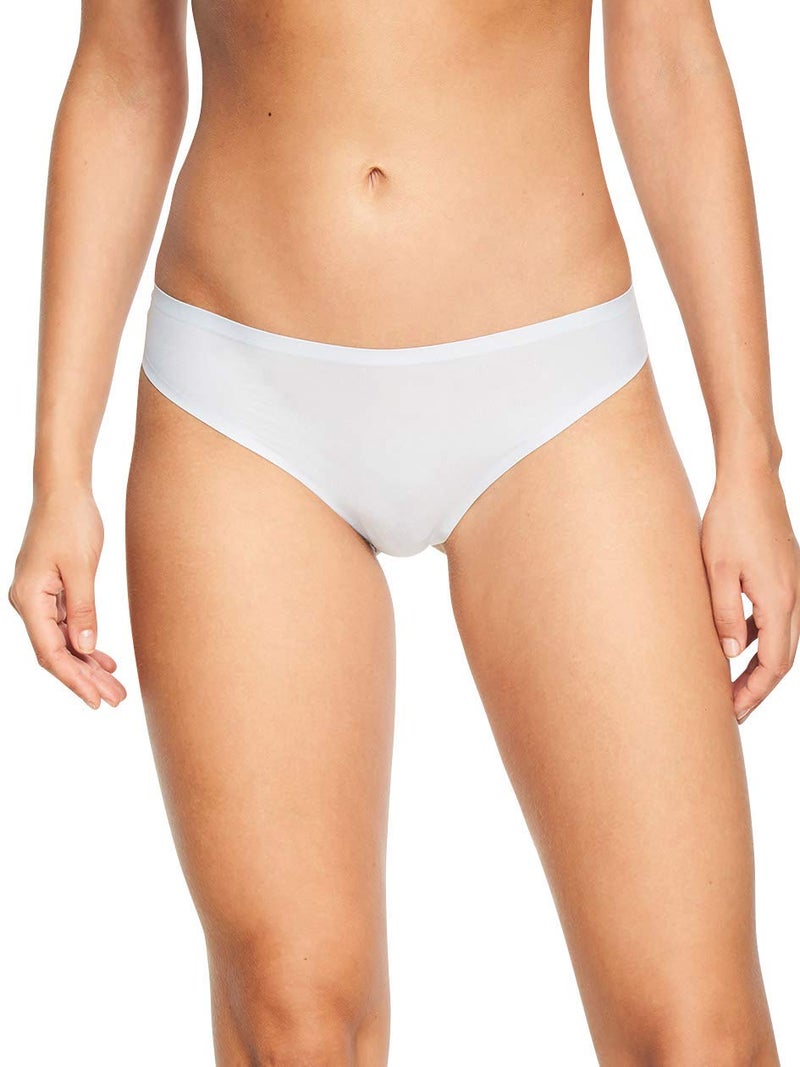 Chantelle Women's Soft Stretch One Size Seamless Thong, Ivory